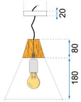 Lampa Sufitowa Wisząca Scandi A Czarna 8