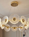 LAMPA SUFITOWA WISZĄCA SWE071-CP 60cm ZŁOTA 8