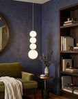 Lampa Sufitowa Wisząca LED LHJ114-4CP Złota Szczotkowana 8
