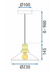 Lampa Wisząca APP1172-1CP Biała 8