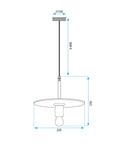 Lampa Wisząca APP1180-1CP 8
