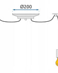 LAMPA APP682-10CP SPIDER ROPE 8