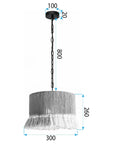 LAMPA SUFITOWA WISZĄCA APP1736-1CP 30 Cm 8