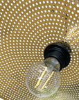 LAMPA SUFITOWA WISZĄCA APP1470-1CP Czarna/stare Złoto 8