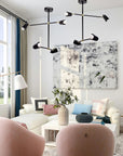 Lampa Wisząca 4-ramienna APP1708-4CP CZARNA + ZŁOTO 8