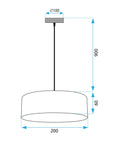 Lampa Wisząca APP1333-1CP BLACK GOLD 8