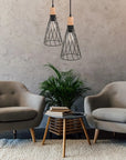 LAMPA SUFITOWA WISZĄCA APP1268-1CP Czarna 8