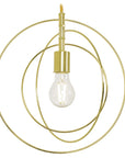 Lampa Sufitowa Metalowa Pierścieniowa APP286-1CP Złota 8