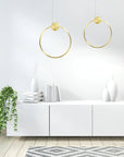 LAMPA SUFITOWA WISZĄCA LED APP1393-CP GOLD 30cm 8