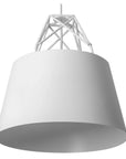 Lampa Sufitowa Wisząca Metalowa APP423-1CP Biała 8