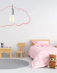 LAMPA WISZĄCA CHMURKA JASNORÓŻOWA 8