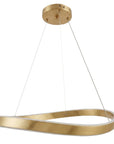 LAMPA SUFITOWA WISZĄCA SWE069-CP 80cm ZŁOTA SZCZOTKOWANA 8