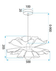 Lampa Sufitowa Wisząca APP1953-CP WHITE 10