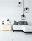 Lampa Sufitowa Kryształ APP513-3CPR Czarna