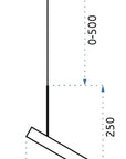 Lampa Sufitowa Wisząca App609-1c Czarna