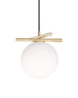 Złota Lampa Wisząca Biała Kula APP1667-1CP 2