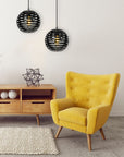 Lampa Sufitowa Metalowa Okrągła Kula App336-1cp Czarna