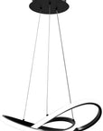 Lampa Sufitowa Wisząca Ring Nowoczesna LED + Pilot APP391-CP Czarna