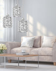 Lampa sufitowa kryształowa APP728-3CP Srebrna