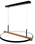Lampa Led Wisząca Drewno App1530-cp 1