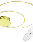Lampa Sufitowa Z Pilotem Plafon Led App803-c Złota