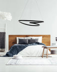 Lampa Sufitowa Wisząca Loop LED + Pilot APP796-cp Czarna 9