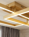 LAMPA SUFITOWA LED SWE060-C PLAFON ZŁOTA SZCZOTKOWANA 9