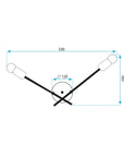 LAMPA ŚCIENNA KINKIET APP1119-2W Czarna 9