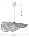 Lampa Sufitowa Wisząca Boho APP1739-1CP 50CM 9