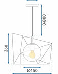 Lampa Wisząca APP1022-1CP 9