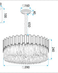 Lampa Sufitowa Wisząca APP1746-4CP 40 Cm Złota 9