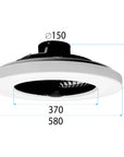 Lampa Z Wiatrakiem APP1552-C BLACK 9