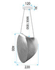 LAMPA LED WISZĄCA LHJ054-1CP DREWNO 9
