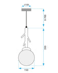 Lampa Wisząca Boho APP1422-1CP 9