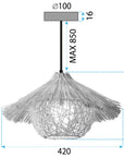 LAMPA SUFITOWA WISZĄCA BOHO NATURAL APP1636-1CP 9