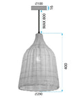 LAMPA SUFITOWA WISZĄCA BOHO NATURAL APP1646-1CP 9
