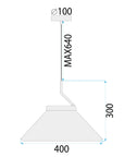 LAMPA SUFITOWA WISZĄCA BLACK APP1670-1CP 9
