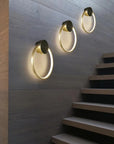 LAMPA ŚCIENNA KINKIET LED APP1385-CW OLD GOLD 30cm 9