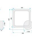 Kinkiet Ścienny LED LHJ125-W Chrom 9