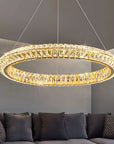 LAMPA SUFITOWA WISZĄCA LED APP1769-CP Złota 80cm 9