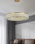 LAMPA SUFITOWA WISZĄCA LED APP1568-CP Gold 60cm 9