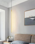 LAMPA SUFITOWA WISZĄCA LED APP1414-C GOLD 100cm 9