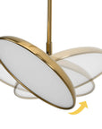 Lampa Wisząca LED APP1281-CP Gold 9