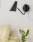 LAMPA ŚCIENNA KINKIET APP1139-1W Czarno-złota 9