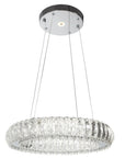 Kryształowa Lampa Sufitowa LED APP1040-CP + Pilot 9