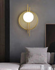 LAMPA ŚCIENNA KINKIET APP1436-W GOLD 9