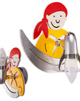 Lampa ścienna kinkiet żółty pirat 4717