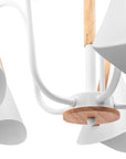 Lampa Sufitowa Skandynawska Pięcioramienna App606-5c Biała