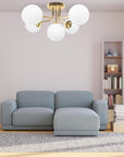 Lampa Sufitowa Złota APP1575-5C 6