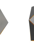 Lampa Wisząca Sufitowa Geometryczna App287-1cp Czarna